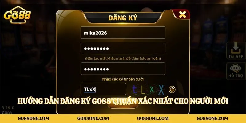Hướng dẫn đăng ký Go88 chuẩn xác nhất cho người mới