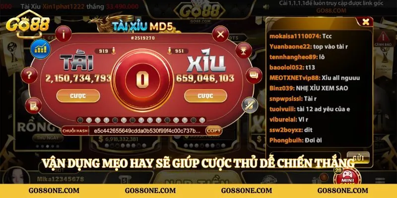 Vận dụng mẹo hay sẽ giúp cược thủ dễ chiến thắng